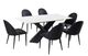 Furniture of America® Lenvik 7-Piece Black/White Dining Table Set-0