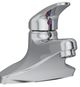 Elkay Chrome 4" Centerset Exposed Deck Lavatory Faucet with Pop-Up Drain, Integral Spout Single Control and 4" Wristblade Handle-0