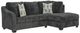 Signature Design by Ashley® Biddeford 2-Piece Shadow Right-Arm Facing Sectional and Chaise-0