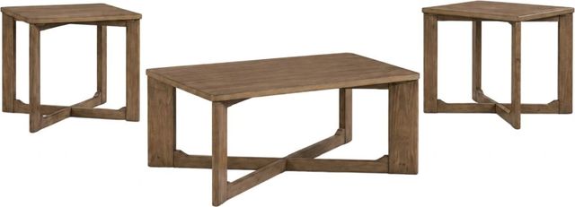 New Classic® Home Furnishings Sweeney 3-Piece Brown Occasional Table Set-0