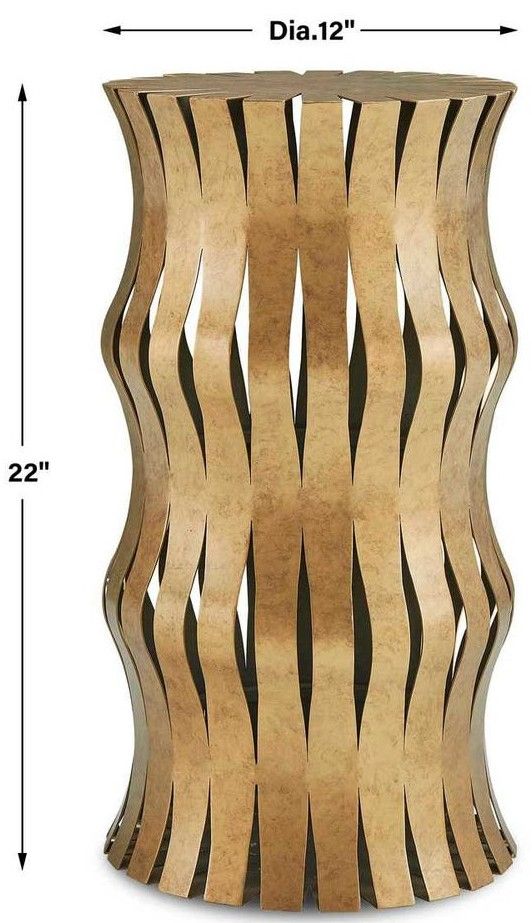 Uttermost® Arida Aged Gold Accent Table-2