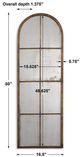Uttermost® Amiel Bronze Arched Mirror-3