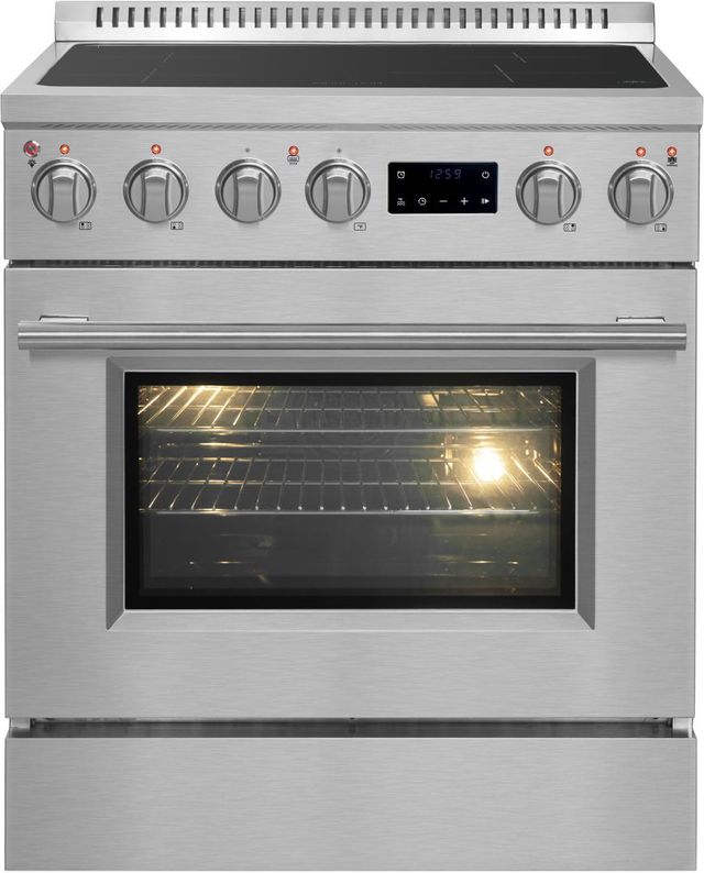 FORNO® Torino Series Alta Qualita 30" Stainless Steel Freestanding Induction Range-0