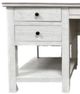 Million Dollar Rustic Denver Frosted White Desk-1