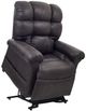 UltraComfort™ Vega Smoke Large/Medium Power Lift Recliner with Far Infrared Heat Wave System-0