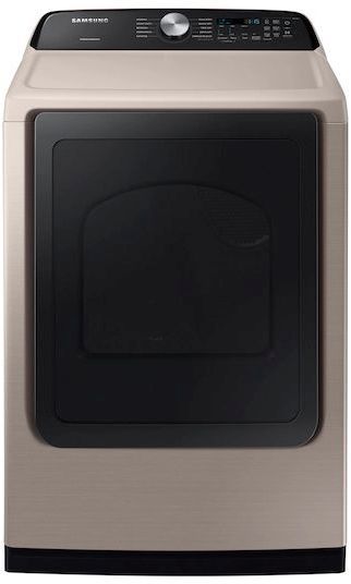 Samsung 7.4 Cu. Ft. Champagne Front Load Gas Dryer-0