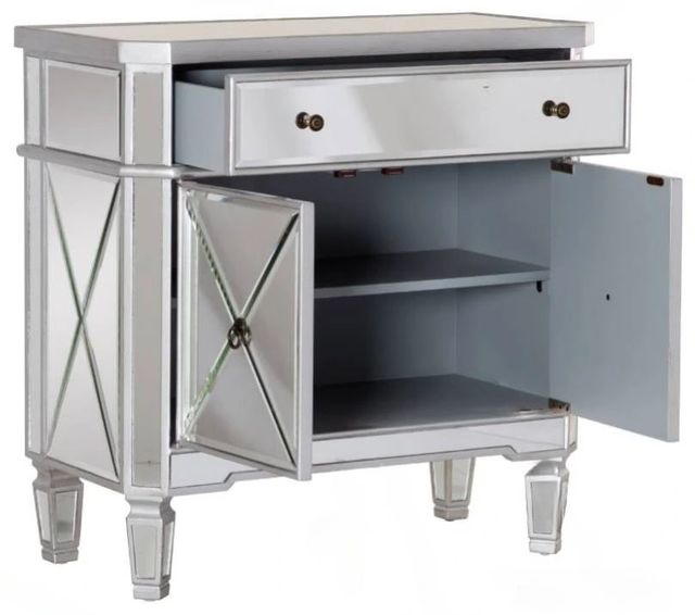 Powell® Milan Gray Mirrored Console-3