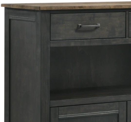 Intercon Harper Brushed Brown/Pecan Sideboard-2