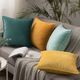 Livia Velvet Stitches Waterblue Decorative Pillow-1