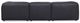 Moe's Home Collection Form Signature 4-Piece Vantage Black L-Shaped Modular Leather Sectional-3