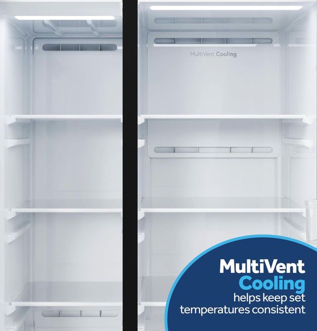 GE® 36" 23.6 Cu. Ft. Fingerprint Resistant Slate Counter Depth Side-By-Side Refrigerator with Extra Tall Dispenser and In-Door Icemaker-3