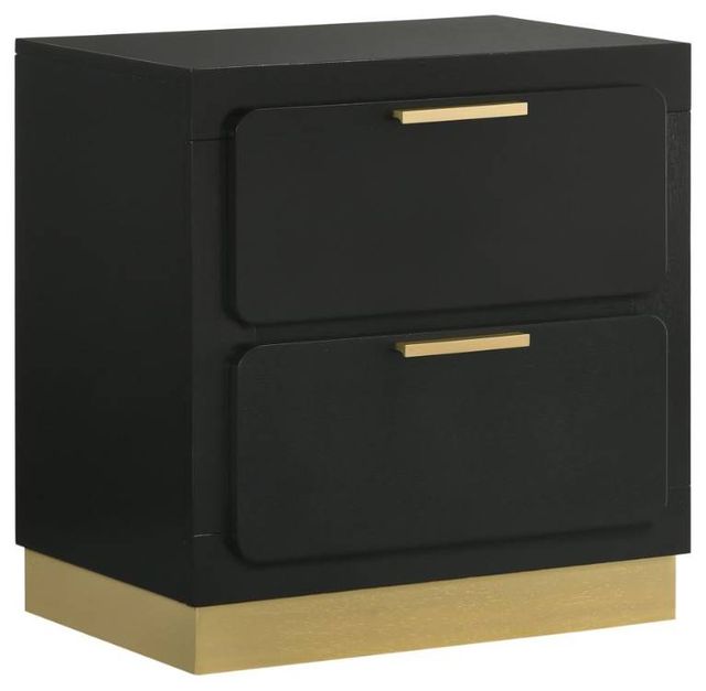 Coaster® Caraway 5-Piece Black California King Bedroom Set-3
