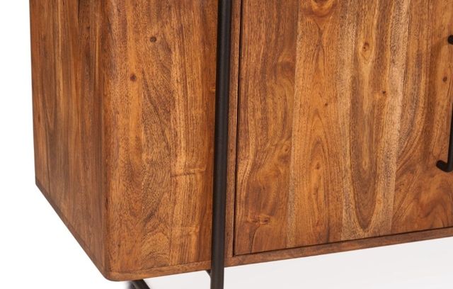 Home Trends & Design Verbania Black/Pecan Brown Bookshelf-1