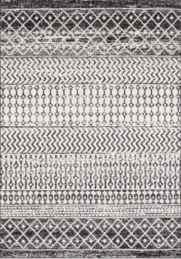 Surya Elaziz Gray/White 5'x8' Area Rug-0