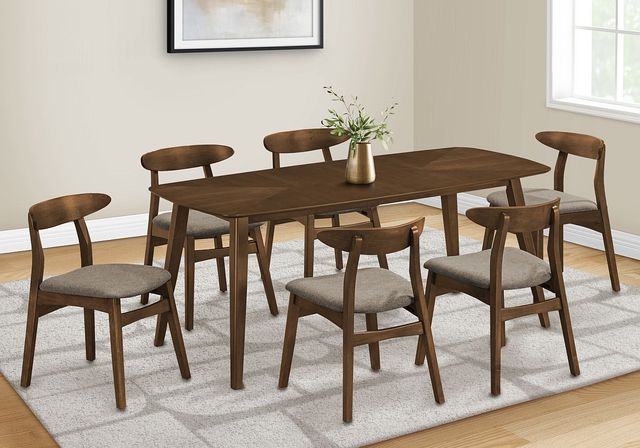 Monarch Specialties Inc. Dark Walnut 72" Rectangular Dining Table-1