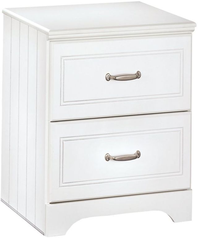 Signature Design by Ashley® Lulu 5-Piece White Full Panel Bed Set-4