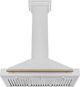 ZLINE 36" Autograph Edition Satin Stainless Steel Wall Mounted Range Hood-3