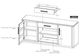 International Furniture Direct Balam Stained White TV Stand-2