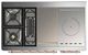 Ilve® Majestic III 48" Custom Pro Style Dual Fuel Liquid Propane Range with Triple Glass Door and Copper Trim-2