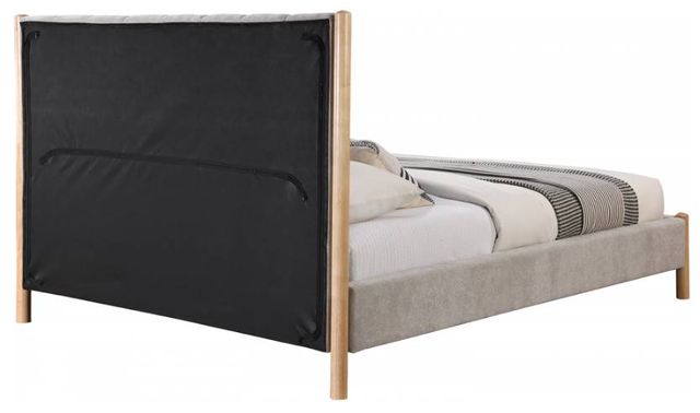 Meridian Furniture Kona Gray Full Upholstered Panel Bed-2