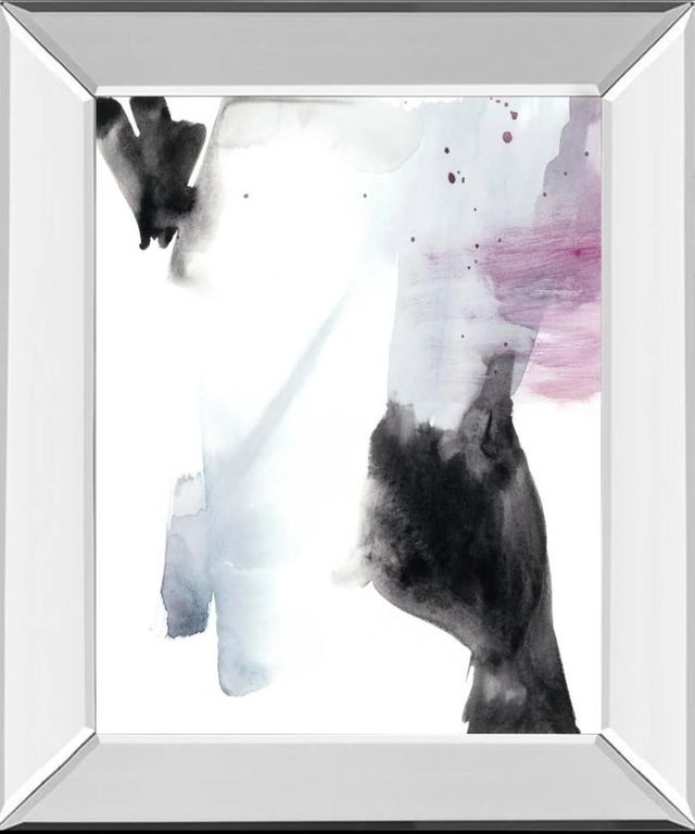 Classy Art Violet Bloom I by Jennifer Goldberger Mirror Framed Wall Art-0