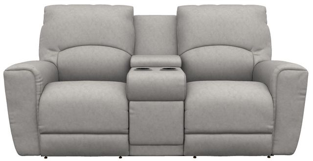 La-Z-Boy®  Cassian Powder Power Reclining Loveseat with Console, Headrest, and Lumbar-1