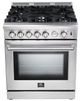 FORNO® Alta Qualita 30" Stainless Steel Freestanding Natural Gas Range-2