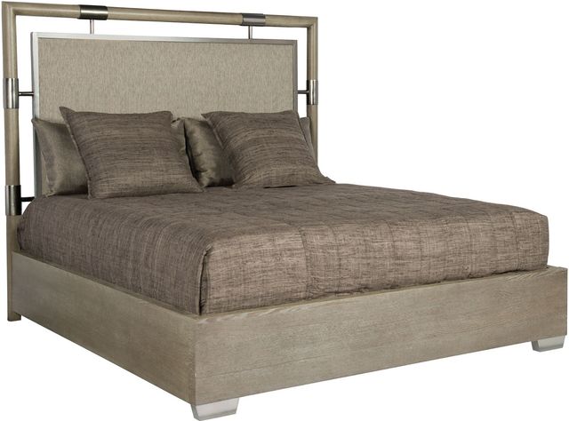 Bernhardt Mosaic Dark Taupe Upholstered Panel Bed-1