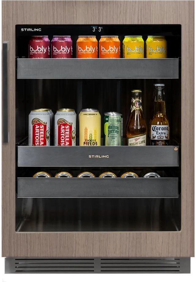 Stirling 24" 5.3 Cu. Ft. Panel Ready Built In Beverage Center-3