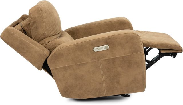 Flexsteel® Aiden Amber Power Gliding Recliner with Power Headrest-4