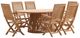 Furniture of America® Lovina 7-Piece Natural Wood Outdoor Conversation Set-0