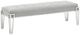 Michael Amini® Rose Gray Accent Bench-0