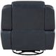 Homelegance® Littleton Blue Swivel Glider Manual Reclining Chair-4