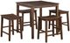 Steve Silver Co. Westlake 5-Piece Chestnut Brown Counter Dining Set-0