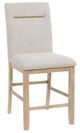 Signature Design by Ashley® Crendlin Light Brown Upholstered Bar Stool-0