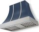 La Cornue CornuFé Cascade 36" Winter Sky Mounted Range Hood with Satin Chrome Trim-0