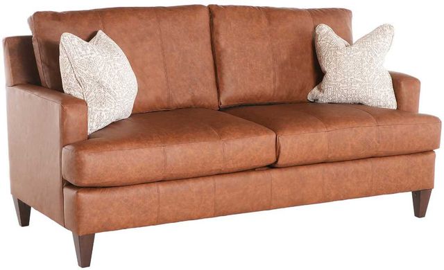 Marshfield Furniture Carmen Brown Leather Sofa-0