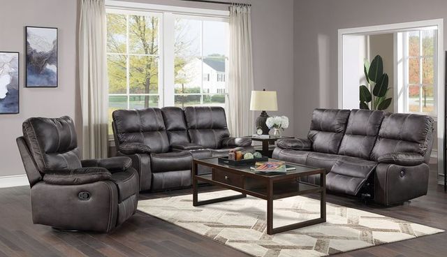 Emerald Home Jessie James Gray Power Reclining Loveseat-1