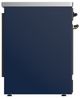 Ilve® Majestic III 30" Midnight Blue Pro Style Induction Range with Solid Door and Burnished Trim-3