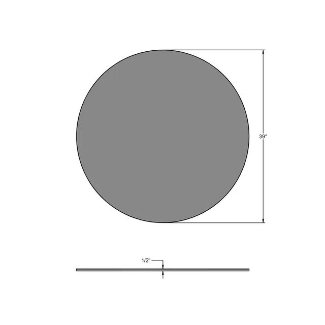 Amisco Customizable Asterisk Round Table with Metal Starburst Stand-2