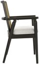Signature Design by Ashley® Galliden Black Upholstered Dining Arm Chair-2