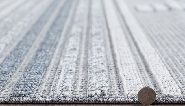 KAS Rugs Terra Ivory Denim Fade 5'x7' Area Rug-3