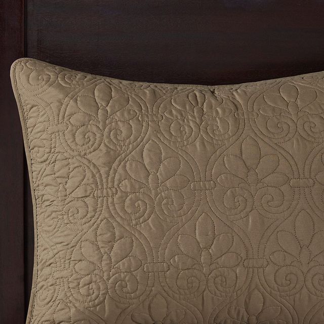 Olliix by Madison Park Mocha Full/Queen Quebec Reversible Coverlet Set-2