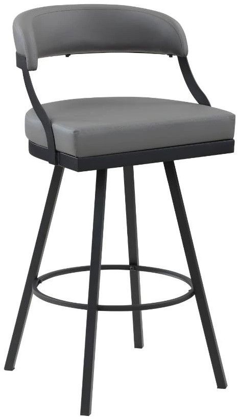Homelegance® Crowley Gray Pub Swivel Chair-0