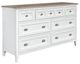Magnussen Home® Heron Cove Chalk White/Dovetail Gray Dresser-0