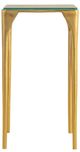 Currey & Company Honeycomb Clear Drinks Table with Gold Base-1