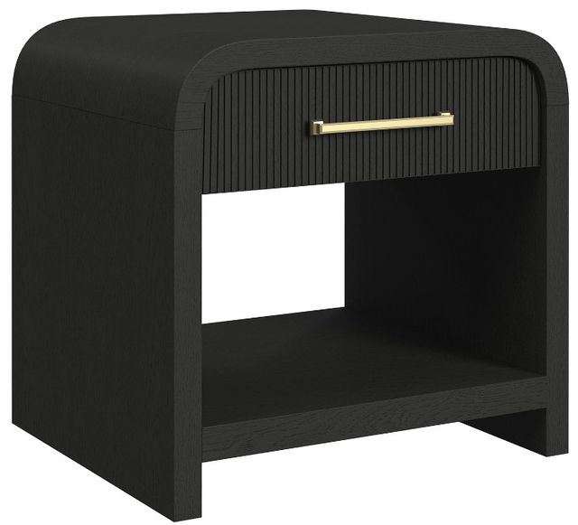 Elements International Ridgemont Black End Table-0