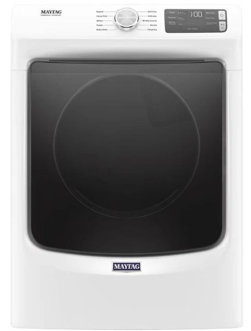 Maytag® 7.3 Cu. Ft. White Front Load Gas Dryer-0