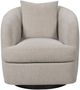 Vanguard® Furniture Ode Topper Oatmeal Stocked Swivel Chair -1