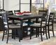Jofran Inc. Altamonte 7-Piece Dark Charcoal Counter Height Dining Table Set-1